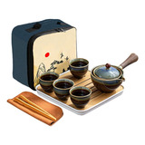 Juego De Té Chino Gongfu, Juego De Tetera Portátil Con Máqui