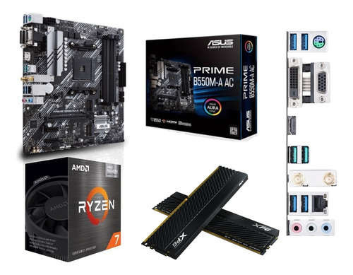 Kit Gamer Amd Ryzen 7 5700g Tarjeta B550 Wifi 32 Gb 3200 Mhz