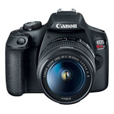 Câmera Canon Eos Rebel T7+lente Ef-s 18-55mm Is Ii Preta