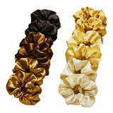 Donas Scrunchies Satinadas 12 Unidades Pack