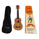 Ukulele 21 Electroacustico Soprano Caoba Exquisitos Acabados Color Natural