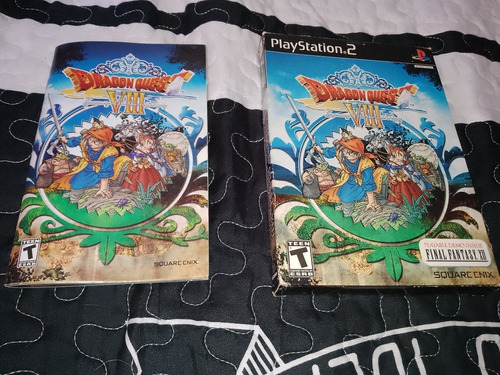 Caja Y Manual De Dragón Quest 8 Para Ps2 En Excelente Estado