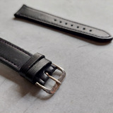 Malla Reloj Smartwatch 20mm Cuero Negro Para Samsung Xiaomi