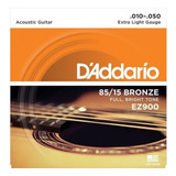 Cuerdas Daddario Guitarra Acústica Acero 0.10  Ez900