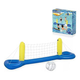 Red De Voley Inflable Bestway Flotante C/ Pelota Pileta 