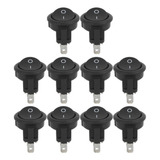 10 Miniinterruptores Basculantes, 23 Mm, 3 Pines, 2 Posic