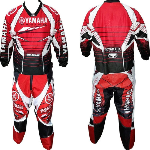  Conjunto  Motocross Yamaha Rojo Con Negro Rpm