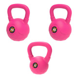 Set De 3 Pesas Rusas 6 Kg + 10 Kg + 14 Kg Kettlebell