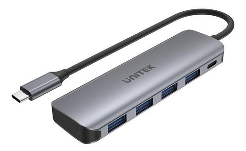 Hub Adaptador Usb-c A 4 Puertos Usb 3.0 + Usb-c Pd - Unitek