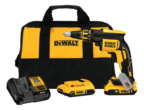 Atornillador Inalámbrico Panelyeso 20v Bl Dewalt Dcf620d2 Color Amarillo