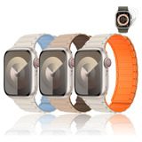 3 Correa Magnéticas Para Apple Watch Iwatch 9 8 7 6 Se Ultra