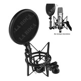 Kit Araña Shock Mount Y Filtro Antipop Combo Radio Cuota