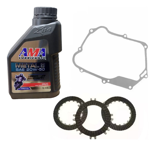 Kit Embrague Aceite + Discos + Junta Gilera Smash 110