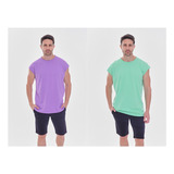 Pack X 2 Remeras Sin Mangas Musculosas Hombre Oversize