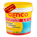 Genco 3 Em 1 Múltipla Ação Balde 2,5kg Cloro Para Piscina