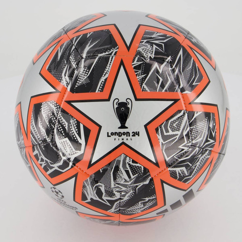 Bola adidas Ucl Club Campo Preta Laranja E Prata