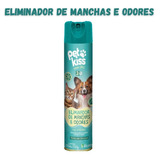 Eliminador De Manchas E Odores Petkiss Cachorro E Gato 400ml