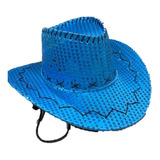 Gorro Cowboy Vaquero Con Lentejuelas - Brilloso