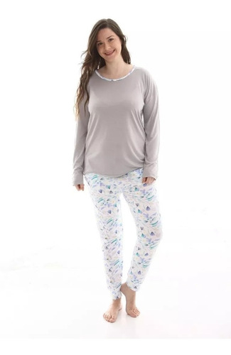 Pijama Manga Larga Pantalon Largo Wassarette 92414