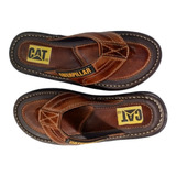 Chinelo Masculino Em Couro Legitimo Caterpillar Frete Gratis