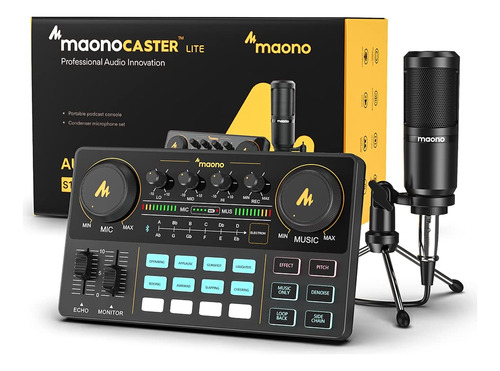 Mezcladora Interfaz De Audio Maono Maonocaster Lite Estudio 