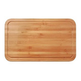 Tabua De Carne Madeira Bamboo Churrasco Grande 50 X 30cm Mor