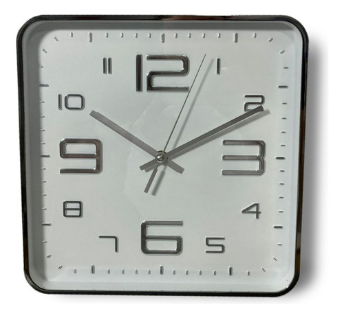 Reloj De Pared Cuadrado Analógico 29cm