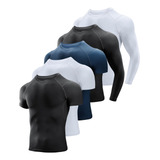 Niksa Paquete De 5 Camisetas De Compresion Para Hombre, Cami