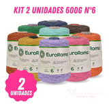 Kit 2 Unidades Barbante 4/6 Cores Euroroma 600g