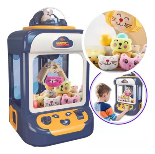 Original Mini Máquina Pegar Bichinhos Pelúcia + 12 Pelúcias