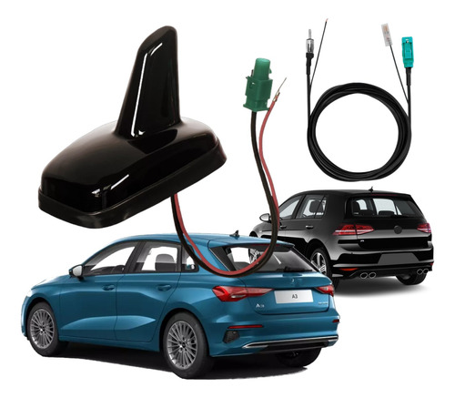 Antena Mini Shark Amplificada Corsa Meriva Zafira Celta Tds