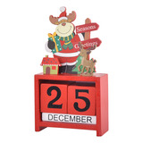 Calendario De Mesa Navideño Con Números De Mesa Y Fecha, Blo