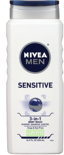 Nivea Para Hombres Sensibles Del Cuerpo Lavar 16.90 Oz