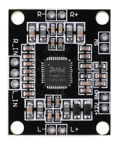 Modulo Amplificador De Audio Estereo 10w Pam8610 Arduino