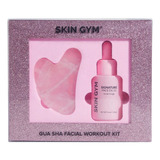 Set De Cuidado De La Piel Skin Gym Rose Quartz Gua Sha & Sig