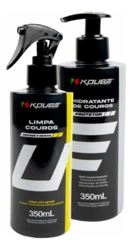 Kit Limpeza Interna Koube Limpa Couro + Hidratante De Couro