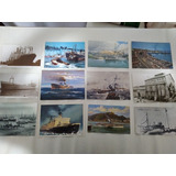 Kit 12 Cartões Postais Antigos De Navio Anos 60 E 70  Usados