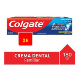 Pasta Dental Colgate Máxima Protección Anticaries 180g X 6  