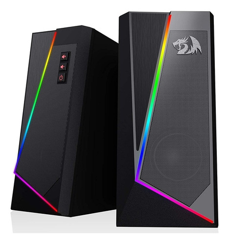 Bocinas Pc Parlante Gamer Redragon Con Luz Led Cambio De Rgb