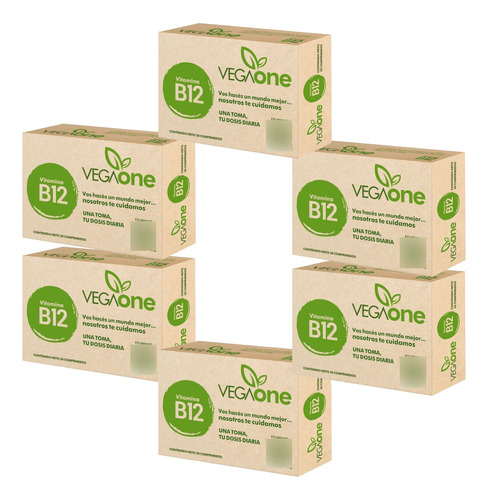 Promo X6! Vegaone Vitamina B12 (30 Comp) - Apto Vegano- Msa