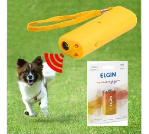 Aparelho Anti Latido Pet Ultrassônico Para Cães + Bateria 9v