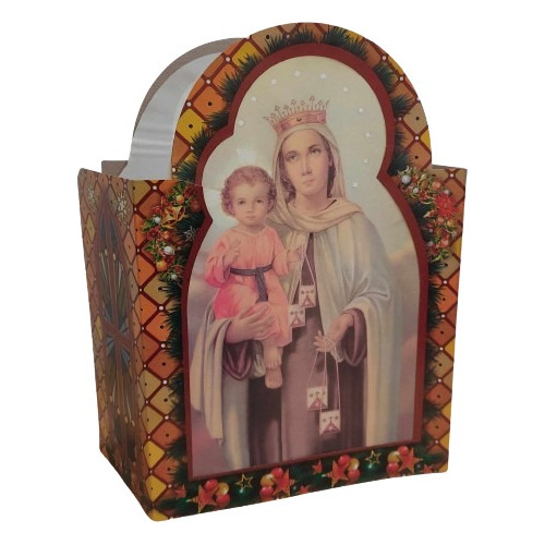 Faroles Navideños Virgen Guadalupe X10 Unidades 