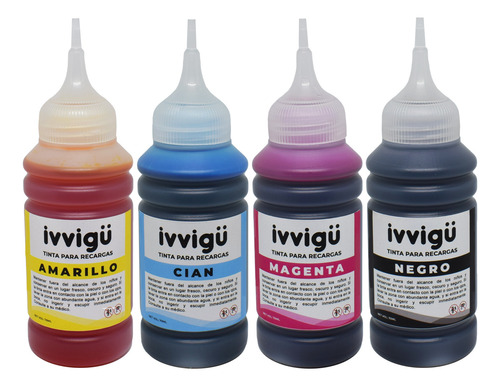 Kit Tinta Para Hp 530 Tank Recarga Linea Profesional Ivvigu