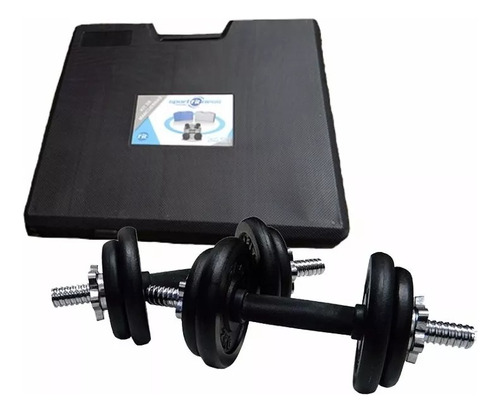 Pesas Kit Mancuernas Sportfitness Juego 20 Kg Barras Discos