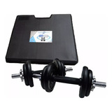 Pesas Kit Mancuernas Sportfitness Juego 20 Kg Barras Discos