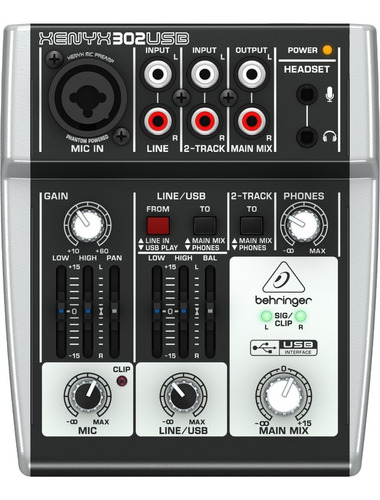 Mixer Interface Audio Behringer 302usb 