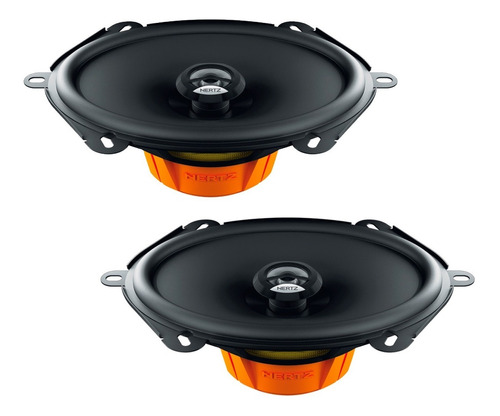 Par De Alto Falantes Hertz Coaxial 5x7'' Dcx 570 60w Rms