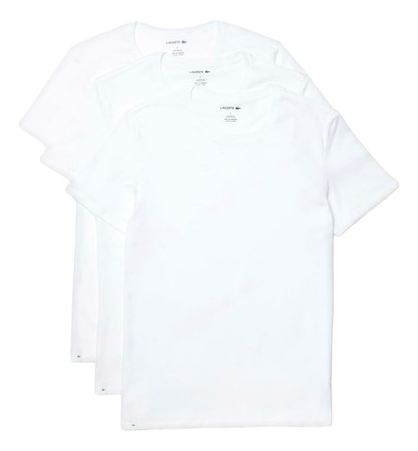 Camisetas Interiores Lacoste 3pack Ng Cuello Redondo Th3321 