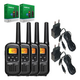 4 Rádio Comunicador Intelbras Rc4000 Walk Talk + Brinde + Nf