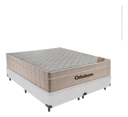 Cama Box Branco E Colchão Airtech Springpocket Queen Ortobom